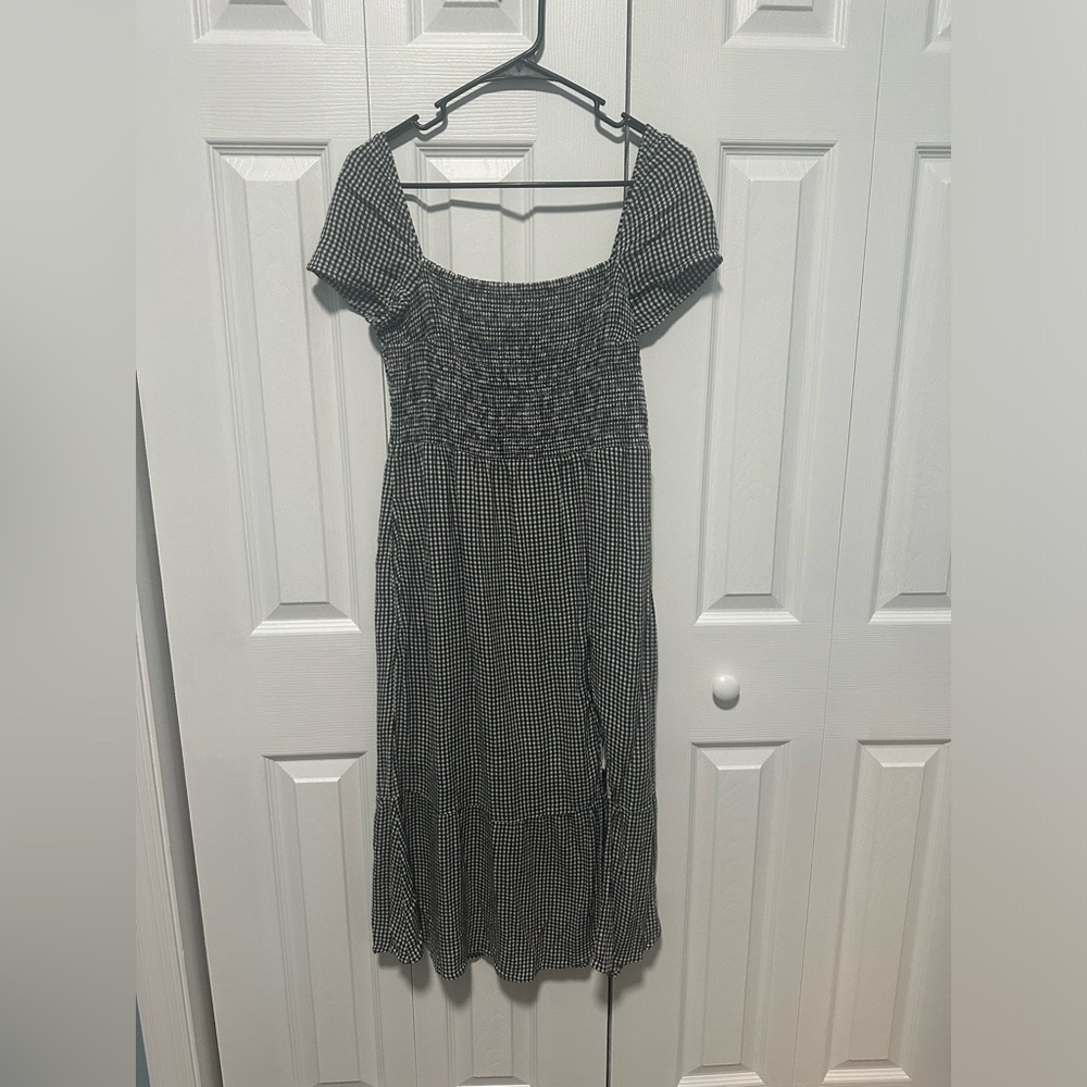 Abercrombie & Fitch Gingham Midi Dress
